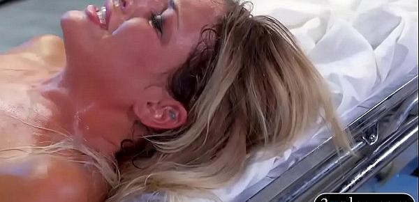  Busty blond nurse fucked in the hospital
